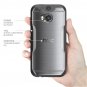 For HTC One M8 Case, SUPCASE Unicorn Beetle Premium Hybrid Protective Case- Clear/Black