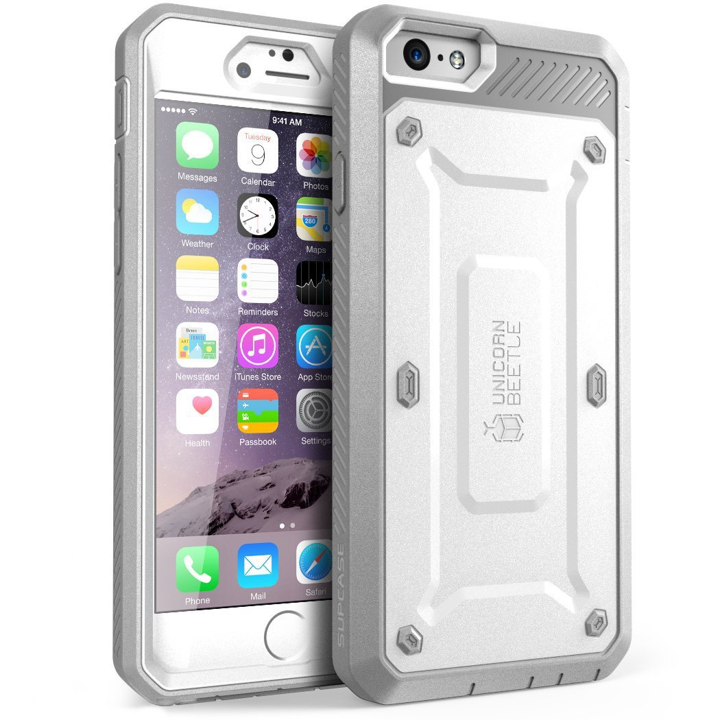 For Apple Apple iPhone 6 Plus Case 5.5 inch [Unicorn Beetle PRO Series] (White/Gray)