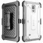 For Samsung Galaxy Note 4 Case, SUPCASE [Heavy Duty] Belt Clip Holster Case White/Gray