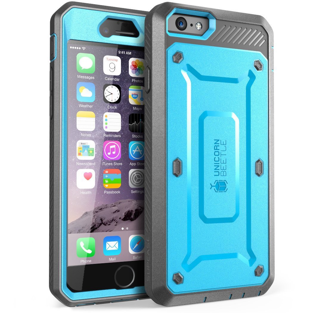 For Apple iPhone 6 Plus Case 5.5 inch [Unicorn Beetle PRO Series] Blue/Black