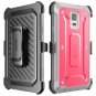 For Samsung Galaxy Note 4 Case, SUPCASE [Heavy Duty] Belt Clip Holster Case Pink/Gray