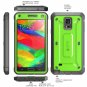 For Samsung Galaxy Note 4 Case, SUPCASE [Heavy Duty] Belt Clip Holster Case Green/Gray