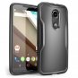 For Motorola Moto X (2nd Gen.) Phone 2014 Release, Premium Hybrid Bumper Frost Clear/Black