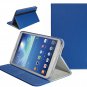 For Samsung Galaxy Tab 3 8.0 inch Tablet Slim Hard Shell Leather Case-Blue