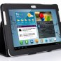 For 10.1-Inch Samsung Galaxy Tab 2 Slim Fit Folio Leather Tablet Case- Black