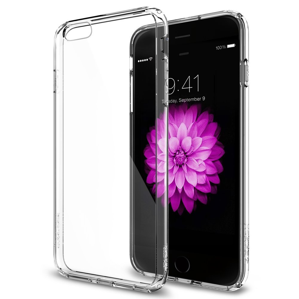 For Apple iPhone 6 Plus Case, Spigen [AIR CUSHION] [Ultra Hybrid Series] [Crystal Clear]
