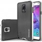 For Samsung Galaxy Note 4 Case [Metallic Mesh Silver] Slim Fit Skin Cover [