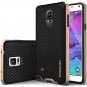 For Samsung Galaxy Note 4 Case [Carbon Fiber Black] Slim Fit Skin Cover