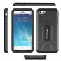 For Apple iPhone 6 Plus Case, roocase KAPSUL Series Military Case with Front Cover- Black