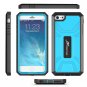 For Apple iPhone 6 Plus Case, roocase KAPSUL Series Military Case with Front Cover Blue / Black