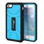 For Apple iPhone 6 Case, roocase KAPSUL Series Blue / Black Military Case with Front Cover