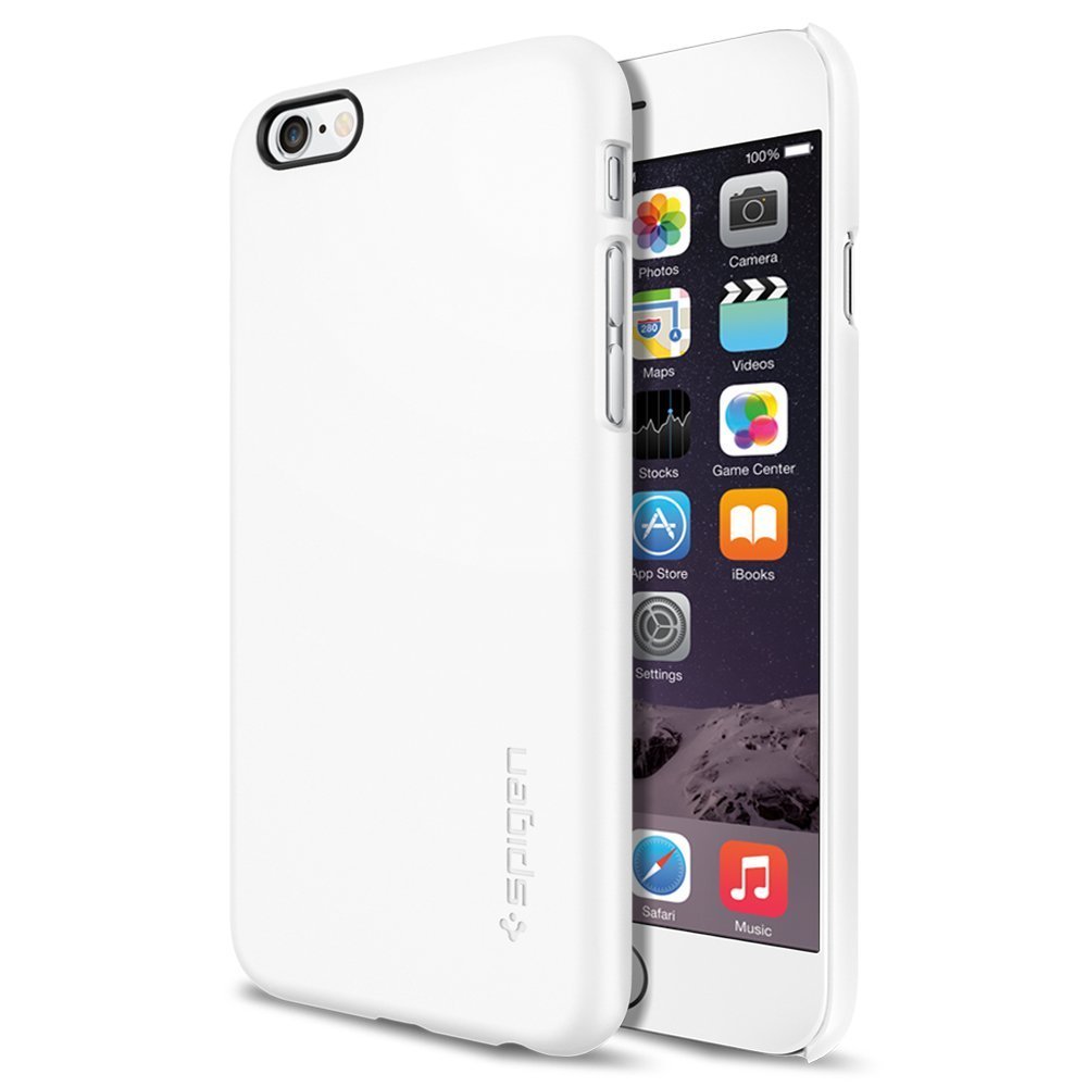 Spigen Thin Fit For Apple iPhone 6 Shell Case - Smooth White