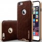 For Apple iPhone 6 Plus Case [Leather Cherry Oak] Slim Fit Skin Cover