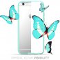 Halo Scratch Resistant Hybrid Clear Case with TPU Bumper for Apple iPhone 6 PLUS Clear/Green