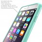 Halo Scratch Resistant Hybrid Clear Case with TPU Bumper for Apple iPhone 6 PLUS Clear/Green