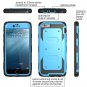 i-Blason Armorbox Dual Layer Case with Screen Protector For Apple iPhone 6 Plus-Blue