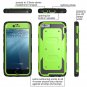 For Apple iPhone 6 Plus Case i-Blason [Armorbox] built-in Screen Protector Full body-Green