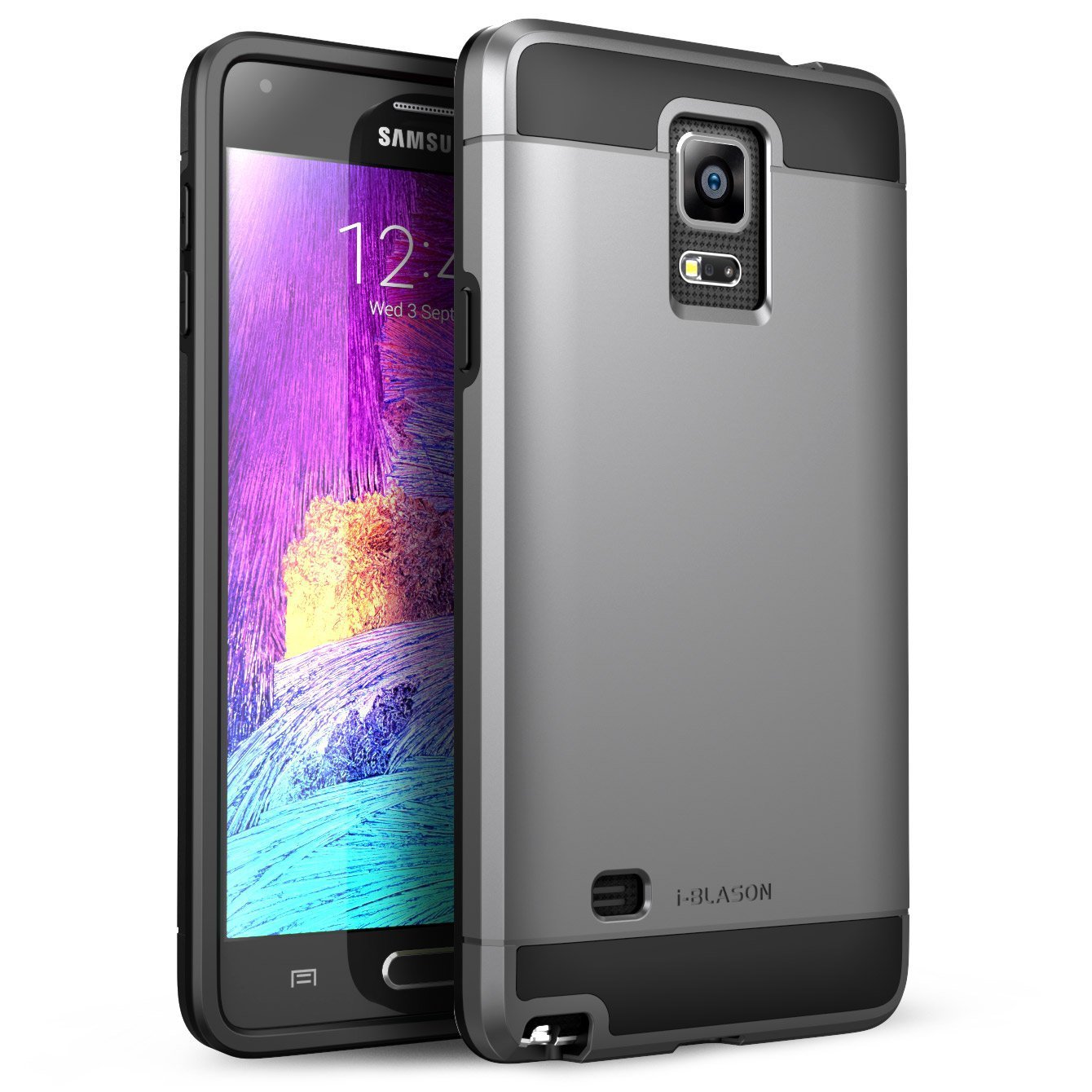 I-Blason Unity Slim Armored Protective cover gray for Samsung GALAXY Note 4- Space Gray
