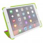 rooCASE Origami 3D Slim Shell Case for iPad Air 2, Electric Green / Peach Pink