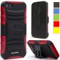 i-Blason Apple iPhone 5S / 5 Prime Series Dual Layer Holster Case with Kickstand- Red