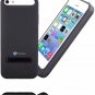 iPhone 5 5S Battery Case Stalion Stamina Rechargeable Extended Charging Case- Jet Black