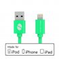 [Apple MFi Certified] ZeroLemon Lightning to USB Plastic PVC Cable 6 inches / 15 cm- Green