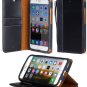 ACEABOVE [Stand Feature] iPhone 6 Plus 5.5" Wallet Case NEW [Book Cover Case] [Black]