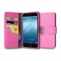 i-Blason Apple iPhone 6 Plus Case 5.5 Inch Leather Case Slim Wallet Book Cover Stand Feature-Pink