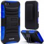 i-Blason Apple iPhone 5S / 5 Prime Series Dual Layer Holster Case with Kickstand- Blue