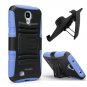 i-Blason Samsung Galaxy S4 Mini i9190 Prime Series Dual Layer Holster Case-Blue