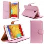 i-Blason Samsung Galaxy Note 3 Note III N9000 Smart Phone Leather Slim Book Case-Pink