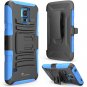 i-Blason Samsung Galaxy S5 Mini Case [SM-G800]- Prime Series Dual Layer Holster[Blue] Kickstand