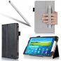 i-BLASON Samsung Galaxy Tab S 8.4 Case - Leather Book (Elastic Hand Strap, Multi-Angle- BLACK)
