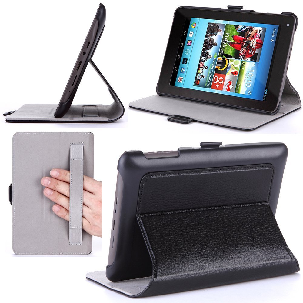 i-Blason i-Folio Slim Hard Shell Stand case Cover for Hisense Sero 7 Pro Inch Android Tablet- Black