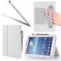 i-Blason Samsung Galaxy Tab 3 8.0 Auto Wake / Sleep Slim Book Stand Case Cover Wifi 4G LTE- White