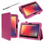i-BLASON Auto Sleep / Wake Google Nexus 10 inch Tablet Leather Case with Stylus- Red