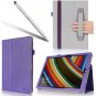 i-Blason Microsoft Surface Pro 3 Case - Slim-Fit Leather Folio Stand Case- Purple
