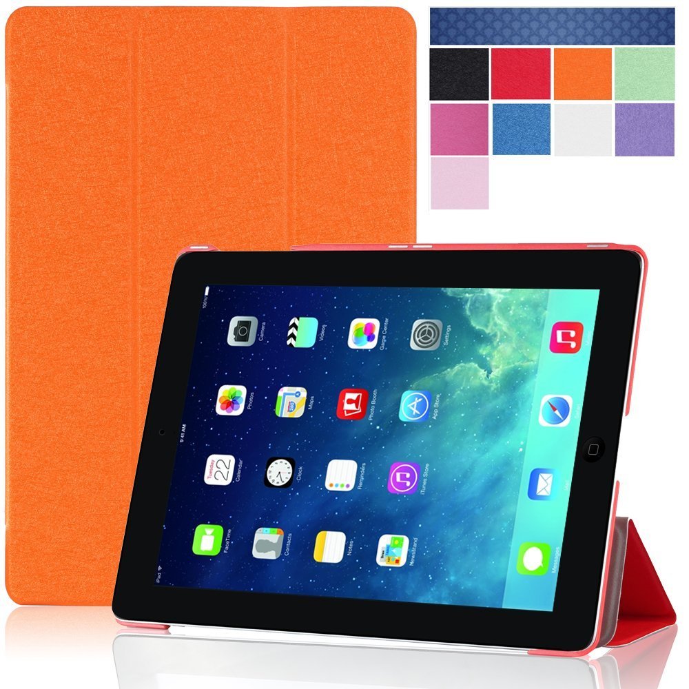 i-Blason 2nd Generation i-Folio Slim Hard Shell Stand Case Cover for Apple iPad mini Retina-Orange