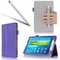 i-BLASON Samsung Galaxy Tab S 8.4 Case Leather Book (Elastic Hand Strap, Multi-Angle-  PURPLE)