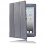 i-BLASON iPad 3 Case with Screen Protector synthetic Leather and Built-in Stand- Grey
