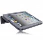 i-BLASON iPad 3 Case with Screen Protector synthetic Leather and Built-in Stand- Grey