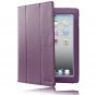 i-BLASON iPad 3 Case + Screen Protector synthetic Leather with Built-in Stand (Purple)