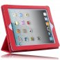 i-BLASON iPad 3 Case + Screen Protector synthetic Leather with Built-in Stand- Red