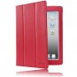 i-BLASON iPad 3 Case + Screen Protector synthetic Leather with Built-in Stand- Red