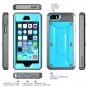 Apple iPhone 5S Case Compatible with iPhone 5 [Unicorn Beetle PRO Series] Full-body Blue/Black