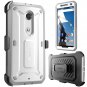 Nexus 6 Case, SUPCASE [Heavy Duty] Belt Clip Holster Case for Google Nexus 6 (White/Gray)