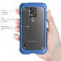 Galaxy S5 Active Case, SUPCASE Unicorn Beetle Series Premium Hybrid Bumper Clear/Blue