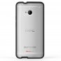 SUPCASE Premium Hybrid Protective Case for HTC One M7 Smartphone (Black/Clear)