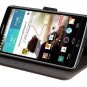 LG G3 Case, SUPCASE Premium Wallet Leather Case for LG G3 (Black), Built-in Credit Card/ID Card Slot