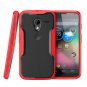 Moto X Phone Case, SUPCASE Unicorn Beetle Series Premium Hybrid Protective Bumper Black/Red